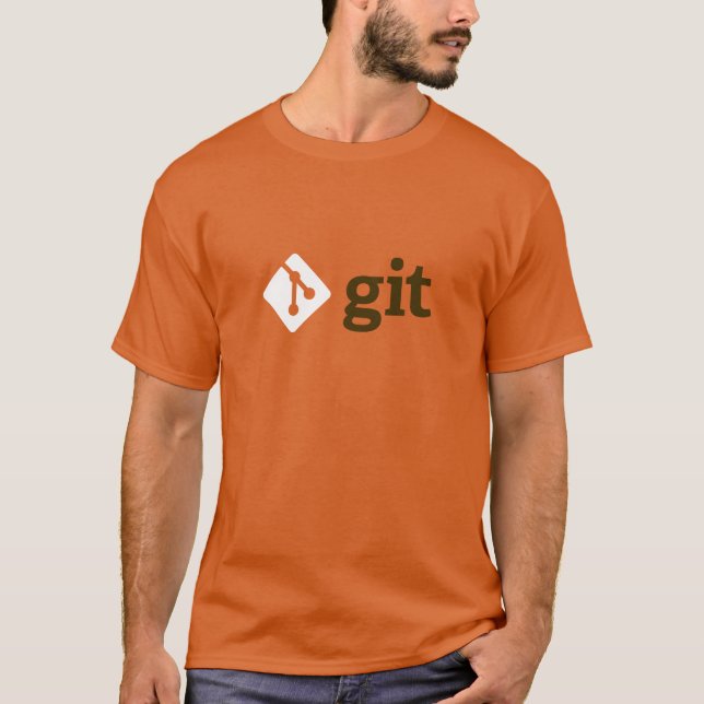 Camiseta de Git (naranja) (Anverso)