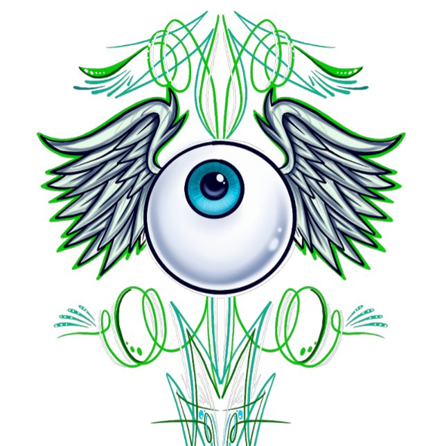 Camiseta de globo ocular volador (Subido por el creador)