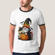 Camiseta de Gnome de Halloween Ringer