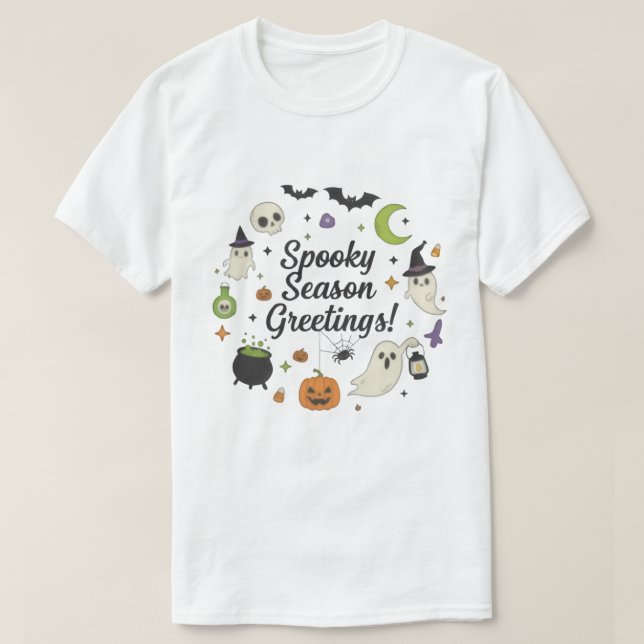Camiseta de Gnomes de Halloween - Testimonios con  (Diseño del anverso)
