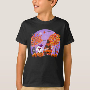 Camiseta de gnomo y niño fantasma lindos de Hallow