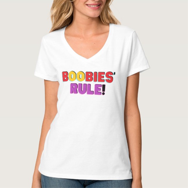 Camiseta De Gobierno De Boobies (Anverso)