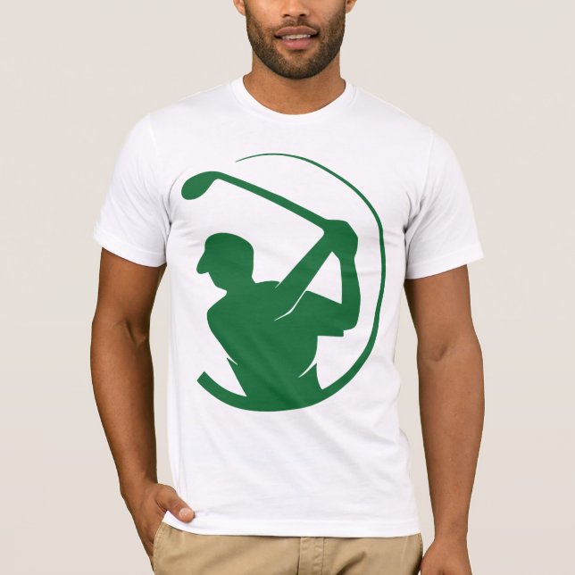 Camiseta de golf de césped verde (Anverso)