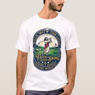 Camiseta de golf de Jesús Diseño basado en la fe_1