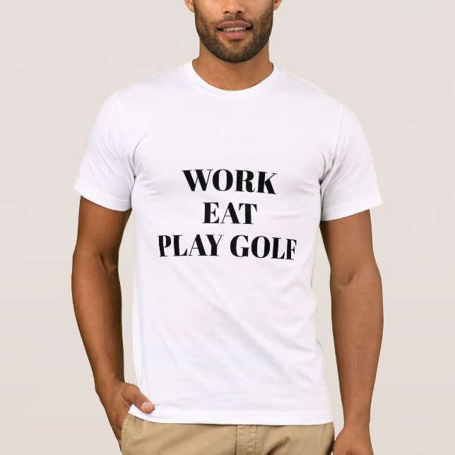 Camiseta de golf Mens Bella Canvas T-Shirt Play (Anverso)