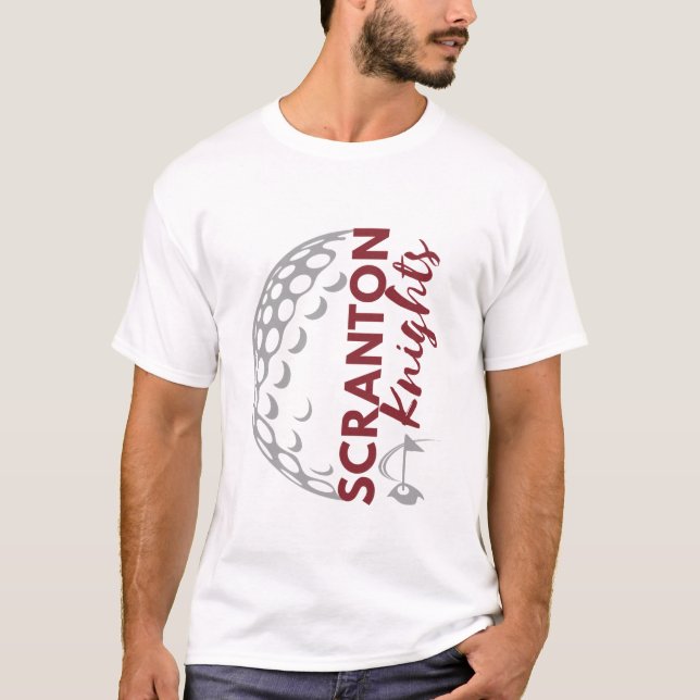 Camiseta de golf Scranton Knights para hombres (Anverso)