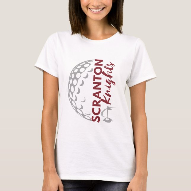 Camiseta de golf Scranton Knights para mujeres (Anverso)