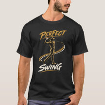 Camiseta de golfista con swing perfecto