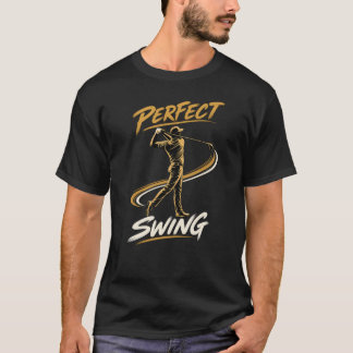 Camiseta de golfista con swing perfecto