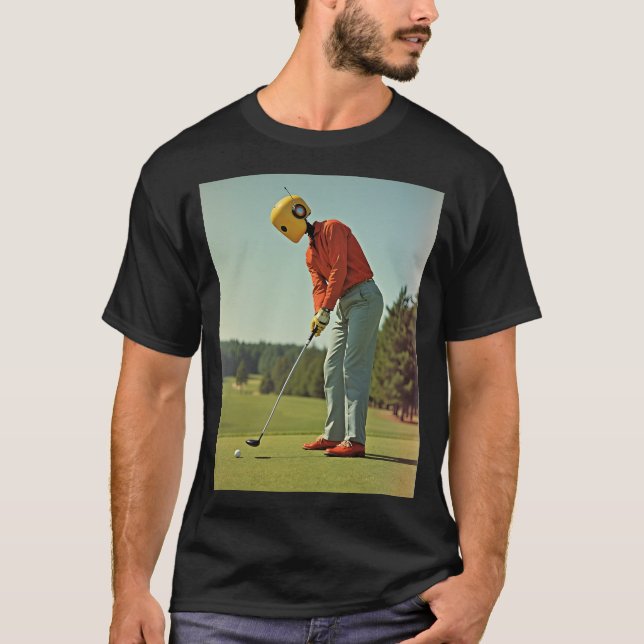 Camiseta de Golfista Robot (Anverso)