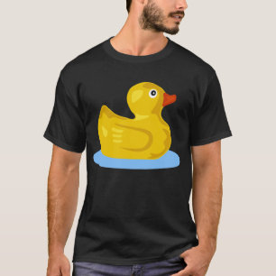 camiseta de goma amarilla del pato