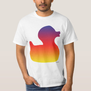 Camiseta de goma de Duckie del arco iris