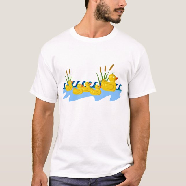 camiseta de goma de la familia del pato (Anverso)