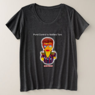 Camiseta de goma del pato de la estrella del rock