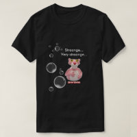 Camiseta de goma del pato de la parodia rosada de