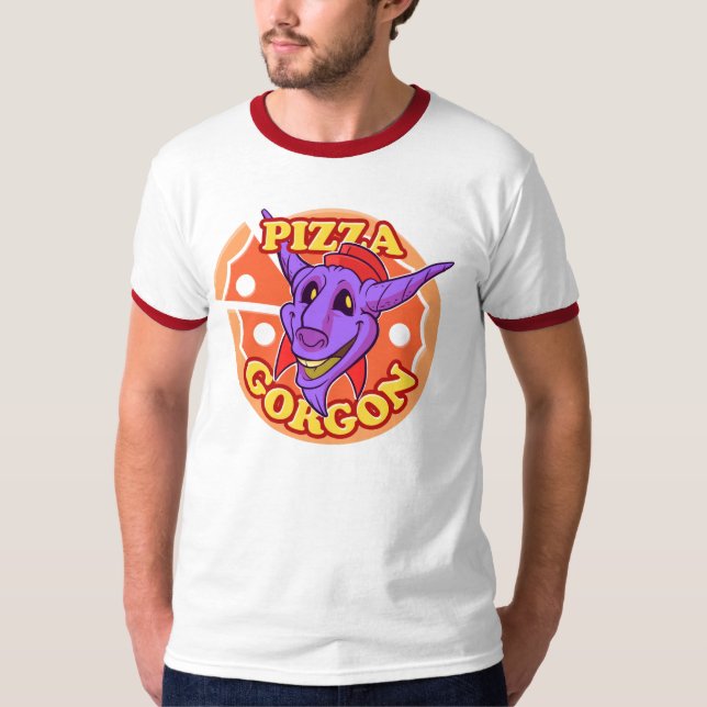 Camiseta de Gorgon de la pizza (Anverso)