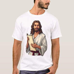 Camiseta de grabado vintage de escritura de rollo