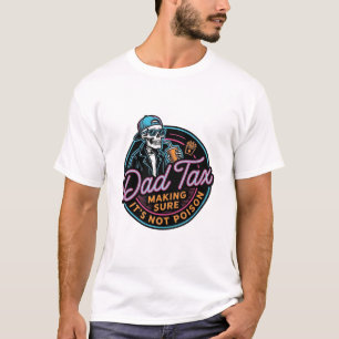 Camiseta de grabado vintage de esqueleto de impues