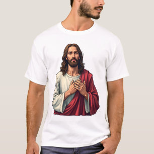 Camiseta de grabado vintage de fe de Jesús de cica