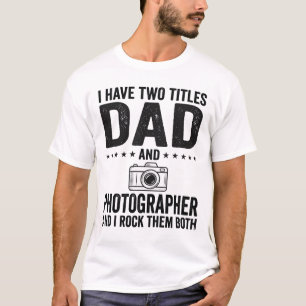 Camiseta de grabado vintage de fotógrafo de papá D