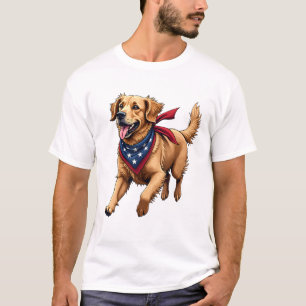Camiseta de grabado vintage de Golden Retriever Fr