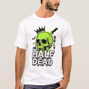 Camiseta de grabado vintage de Halloween de cráneo