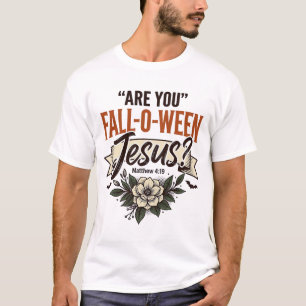 Camiseta de grabado vintage de Jesús Fall-O-Ween c
