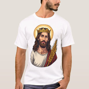 Camiseta de grabado vintage de trigo corona de Jes