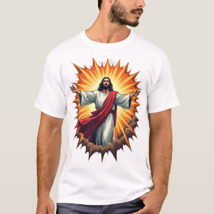 Camiseta de grabado vintage estallido de victoria