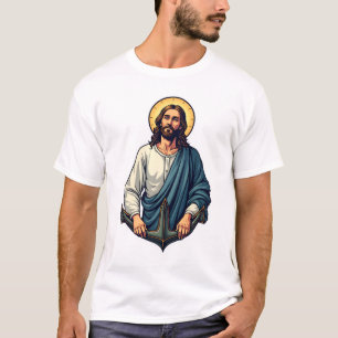 Camiseta de grabado vintage Jesus Anchor Hope 2