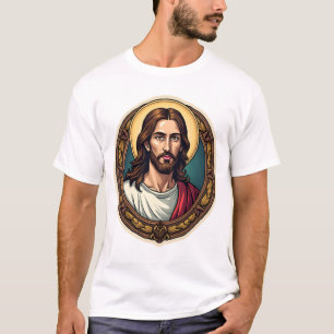 Camiseta de grabado vintage sello redentor Jesús