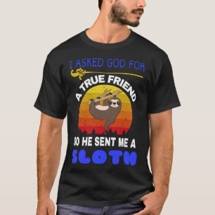 Camiseta De Graciosa Lazy Sloth Hágalo Más Tarde Llovy Funn