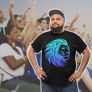 Camiseta de gradiente azul de Leones de Gahanna