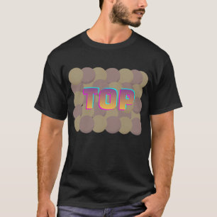 Camiseta de gradiente neón TOP