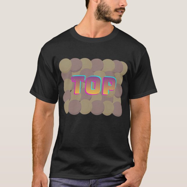 Camiseta de gradiente neón TOP (Anverso)