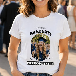 Camiseta de graduación con foto | Orgullosa mamá a