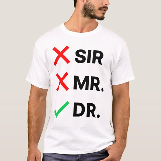 Camiseta de graduación de doctorado (Anverso)