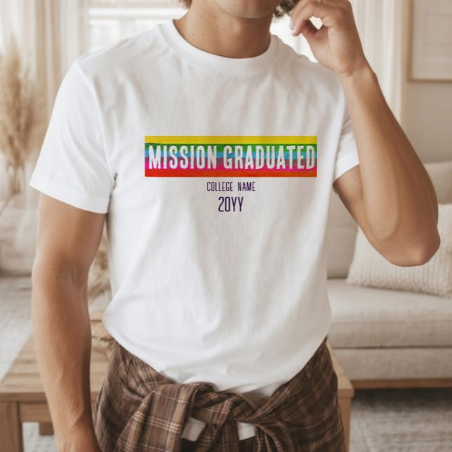 Camiseta de graduación de misión de arcoíris moder (Subido por el creador)