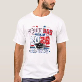 Camiseta de graduación de papá orgulloso clase de 
