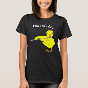 Camiseta de graduación de pollo con flauta