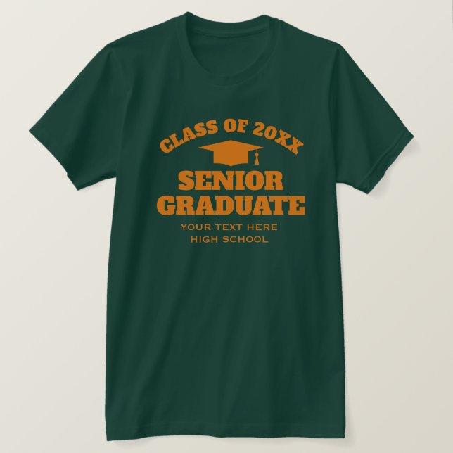 Camiseta de graduación de secundaria para niños de (Anverso del diseño)