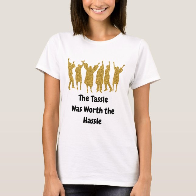 Camiseta de graduación del chica. Graduación El pr (Anverso)