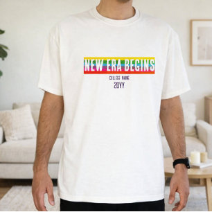 Camiseta de graduación Elegante Minimal Nueva Era 