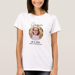 Camiseta de graduación personalizada 2014 en blanc