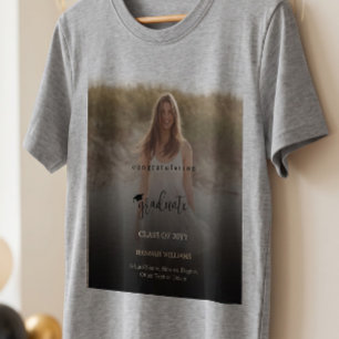Camiseta de graduación personalizada con nombre y 
