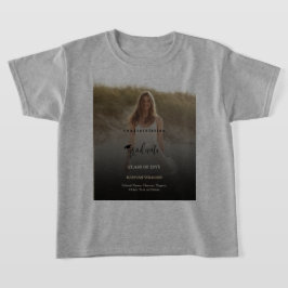Camiseta de graduación personalizada con nombre y