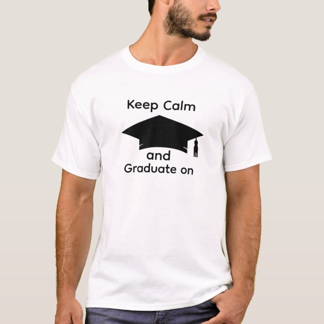 Camiseta de graduación personalizada - Keep Calm G (Anverso)