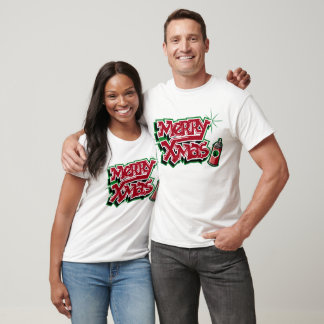 Camiseta de Graffiti de Feliz Navidad