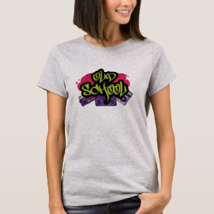 Camiseta de graffiti de la vieja escuela