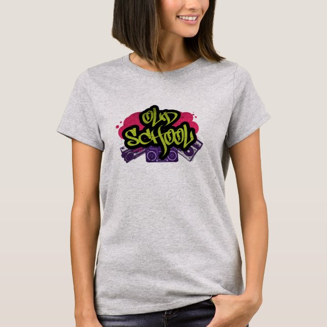 Camiseta de graffiti de la vieja escuela (Anverso)